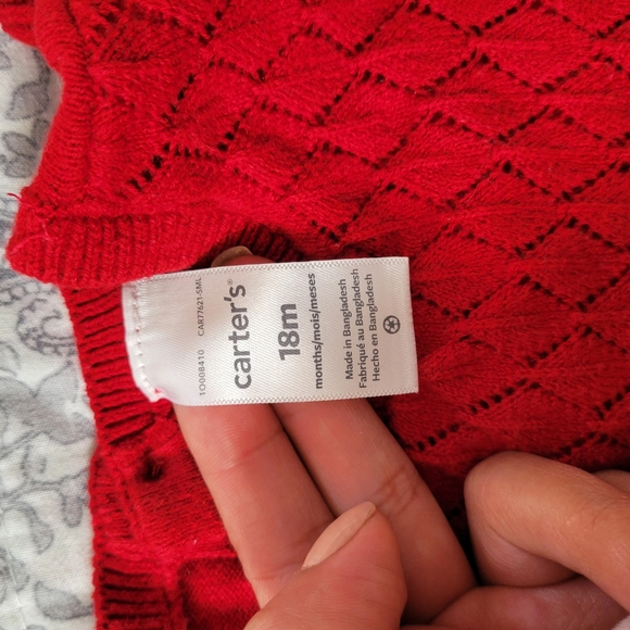 Cute Red Baby Girl Dress - Picture 4 of 4